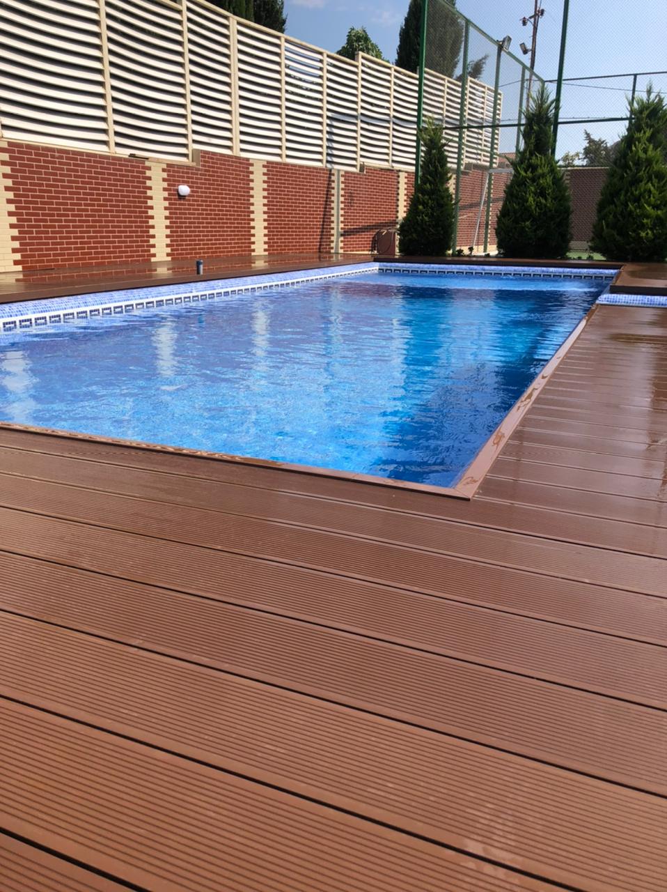 Pool side decking